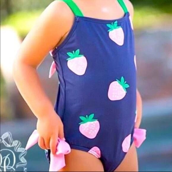 HTF RARE!!! OG 2017 TBBC [The Beaufort Bonnet Company] Sanibel Strawberry Swimsu - Picture 1 of 9